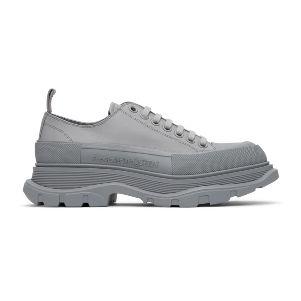 Alexander McQueen Grey Driver Tread Slick Low Sneakers